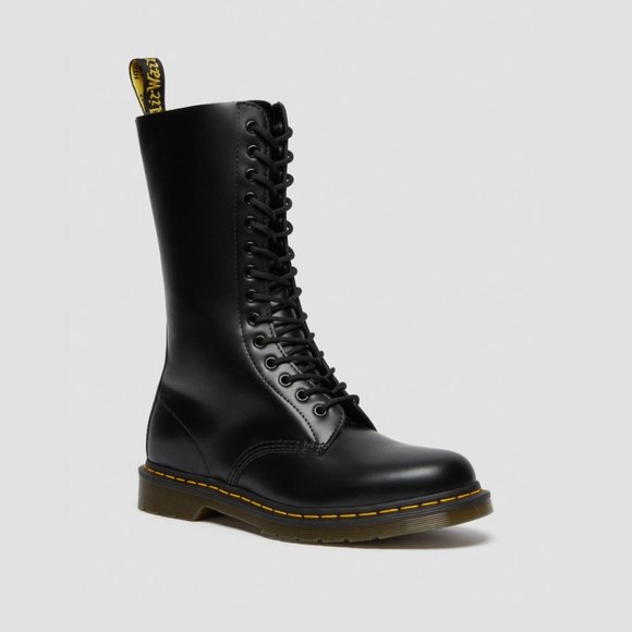 Dr. Martens 1914 Smooth Leather Tall Boots - Picture 1 of 7